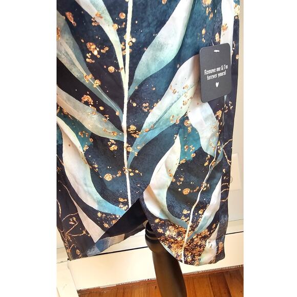 averie Kaylani Draped Midi Dress Floral Magic Print, NWT, NEW, Sz M - Picture 12 of 12